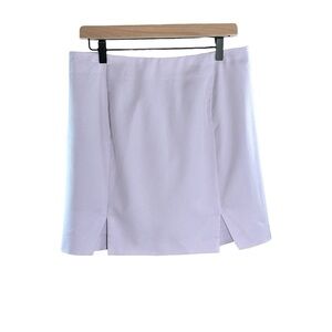 Topshop Lilac Mini Skirt with Front Slits US 10